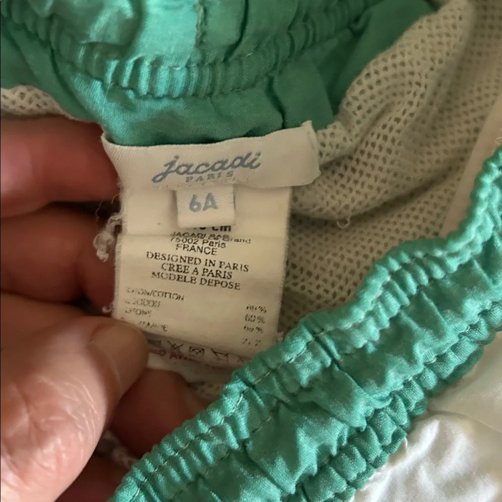 Jacadi Green and White Swimwear